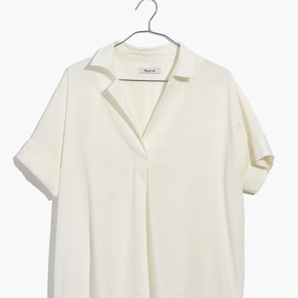 Madewell Courier Shirt with Button Back